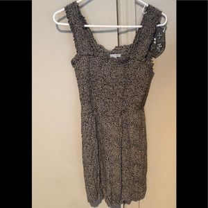 American Eagle Animal Print Smocked Romper